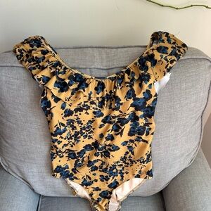 Floral Ruffle One-Piece Swimsuit